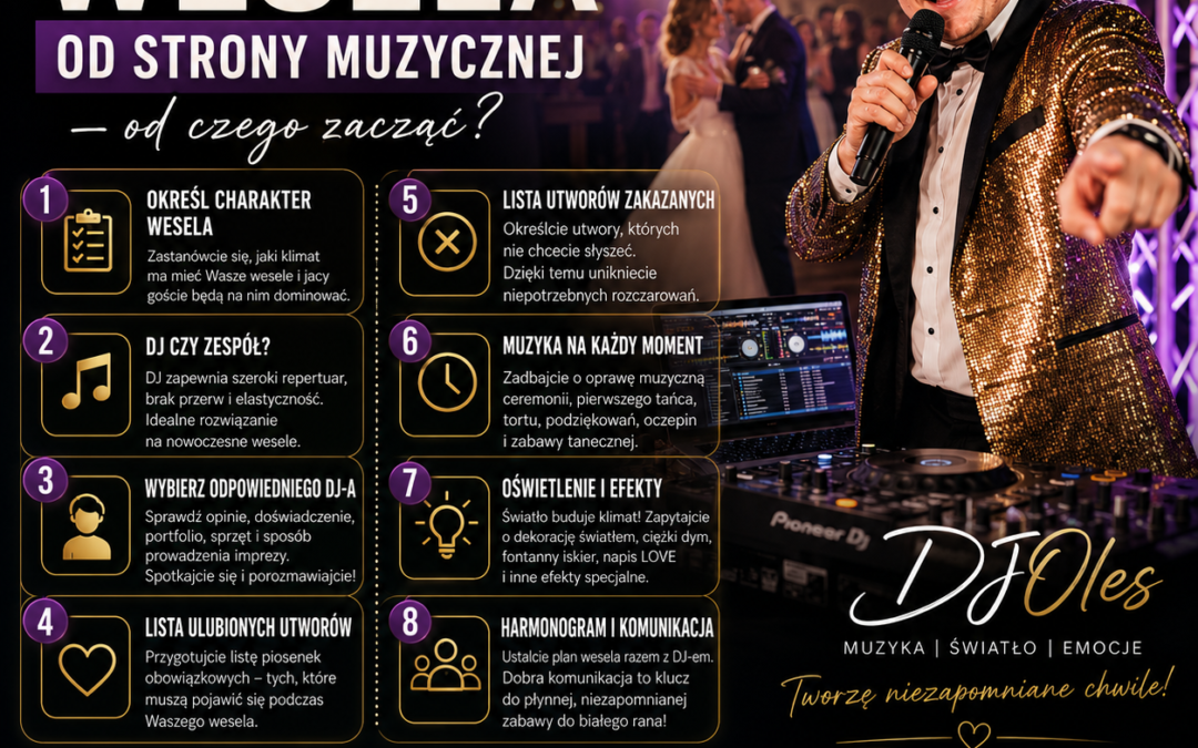Planowanie wesela od strony muzycznej – od czego zacząć?